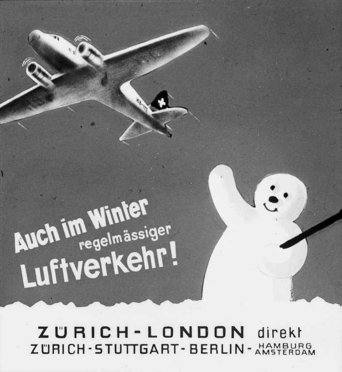 Werbe-Plakat der Swissair
